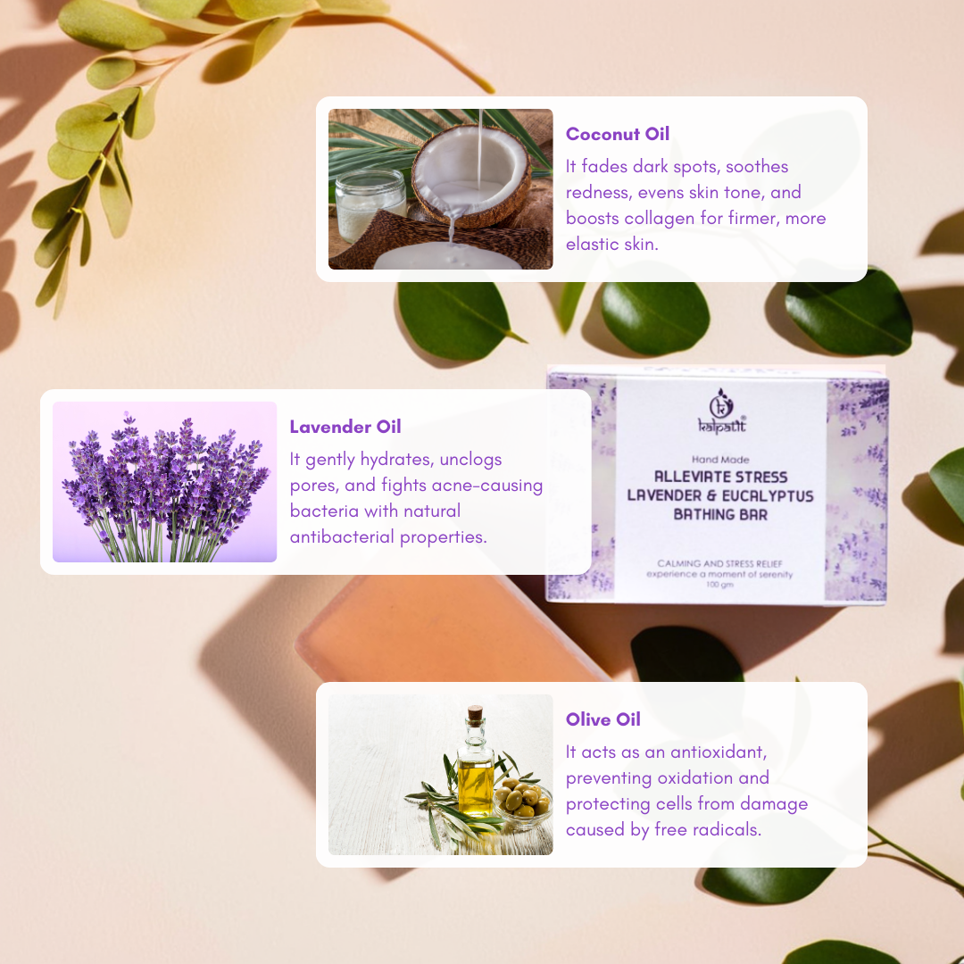 Alleviate Stress Lavender & Eucalyptus Bathing Bar