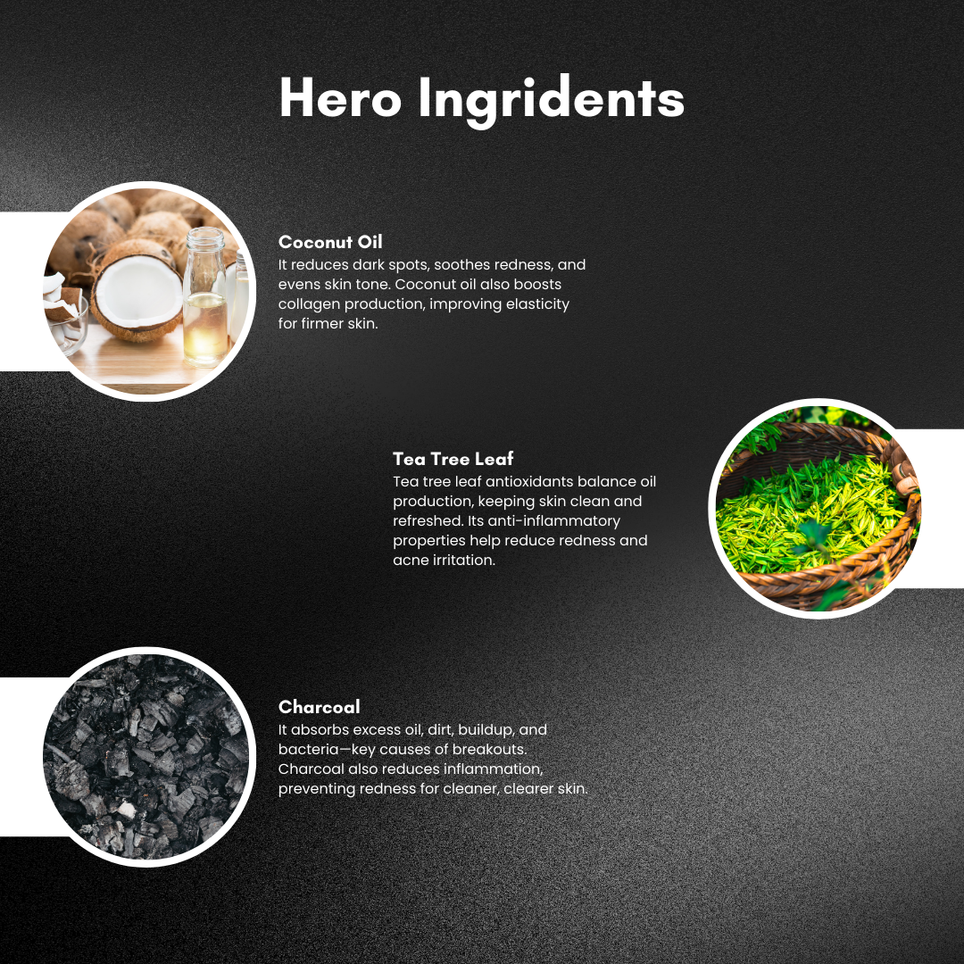 Detox Elements Charcoal & Tea Tree Bathing Bar