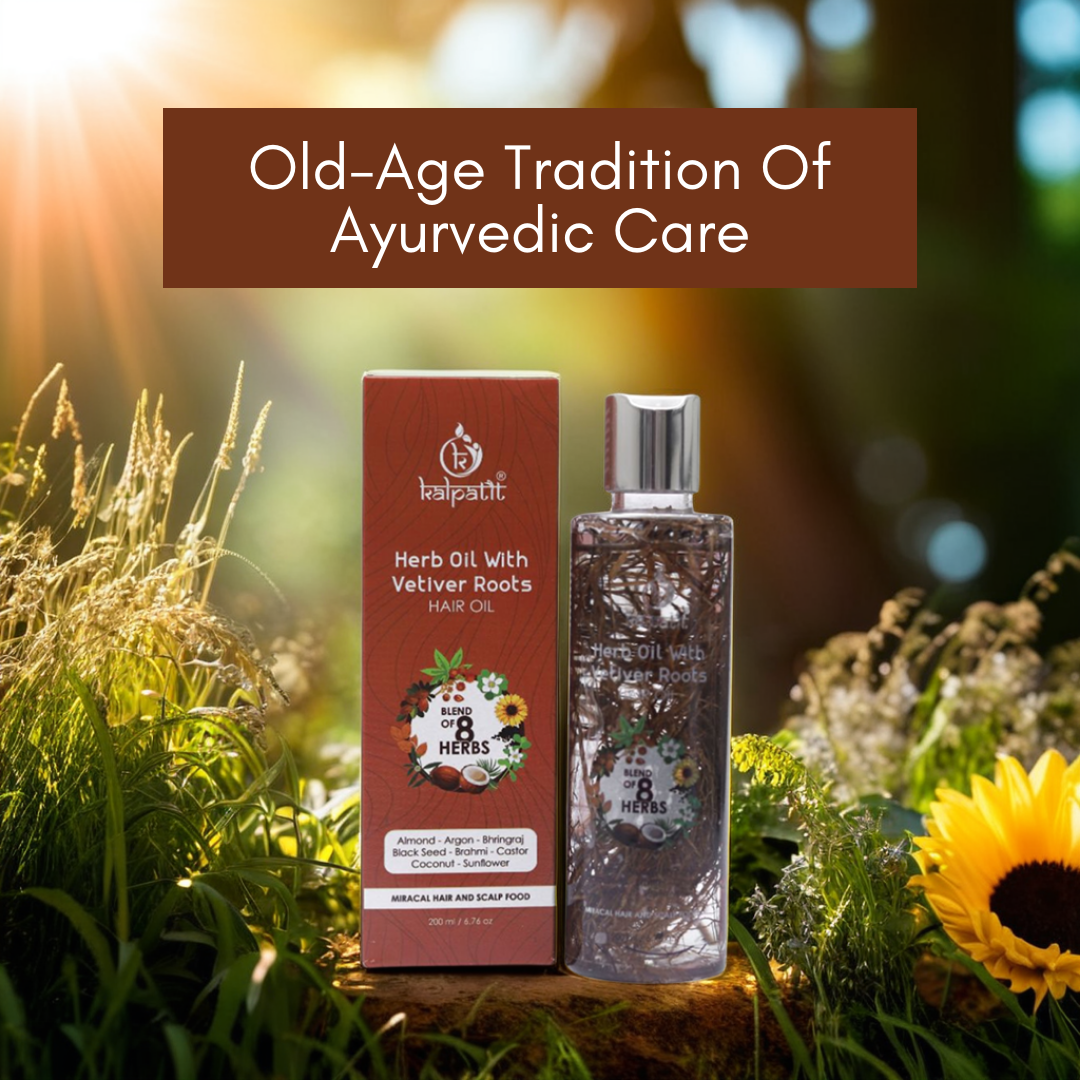 Herb Oil With Vetiver Roots Hair Oil