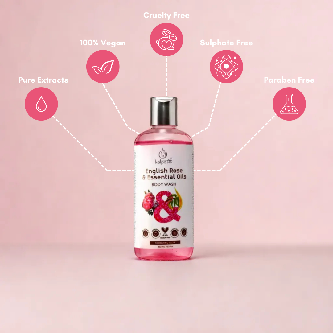 English Rose and Essential Oils Body Wash