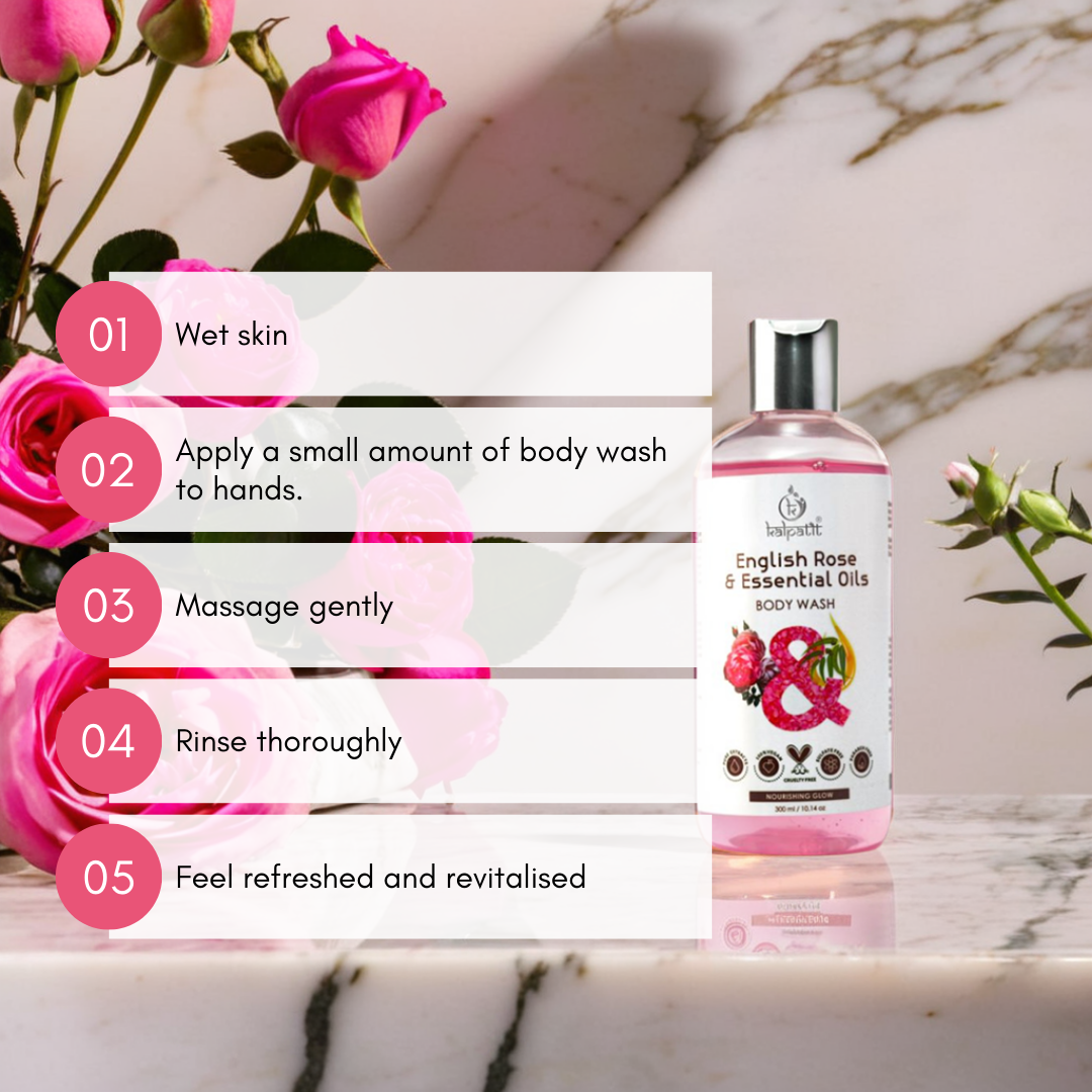 English Rose and Essential Oils Body Wash