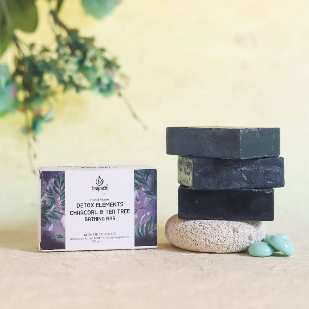 Detox Elements Charcoal & Tea Tree Bathing Bar