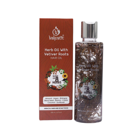 Herb Oil With Vetiver Roots Hair Oil